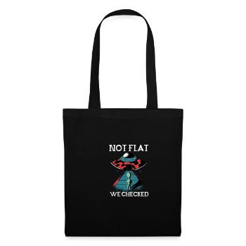 Extraterrestre OVNI Citation amusante pas plate, nous avons environ - Sac en tissu - noir - Devant