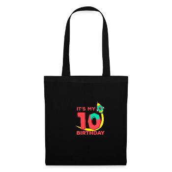 Funny quote cat ice cream It's my 10th Bday - Tote Bag - black - Front