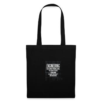 Citation drôle Ingénierie Solution Problèmes Sarkas - Sac en tissu - noir - Devant