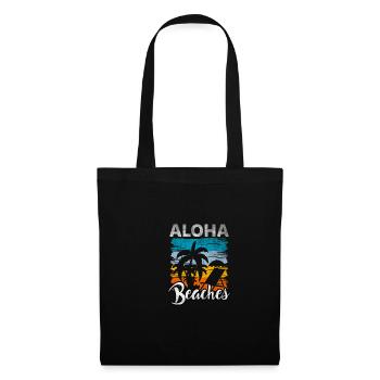 Citation Aloha Beach Hawaii Vintage Palm Beach - Sac en tissu - noir - Devant