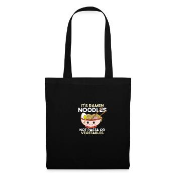 Ce sont des nouilles ramen, pas des pâtes ou des légumes - R - Sac en tissu - noir - Devant