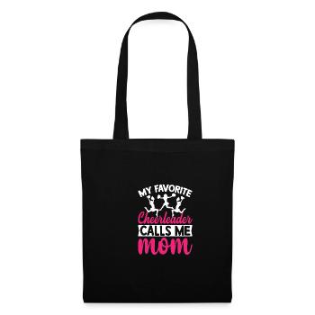 Meine Lieblings -Cheerleaderin nennt mich Mama lus - Stoffbeutel - Schwarz - Vorne