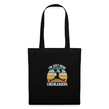 I'm just here for the cheerleaders - Tote Bag - black - Front