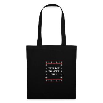 C’est de la crème glacée pour te rencontrer, papa de Noël W - Sac en tissu - noir - Devant