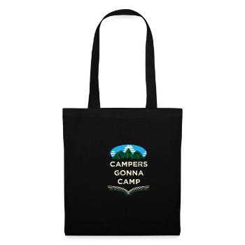 Campers will camp summer vacation tropical trip - Tote Bag - black - Front