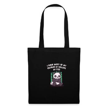 I burn most of my calories by - Tote Bag - black - Front