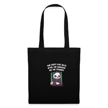 The first five days for the weekend are the h - Tote Bag - black - Front