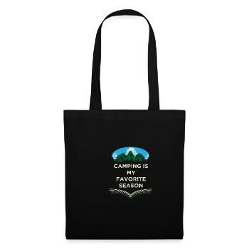 Le camping est mon campeur préféré camp d’été tro - Sac en tissu - noir - Devant