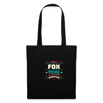 It is a fox thing surname for the family - Tote Bag - black - Front