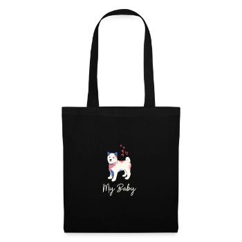 Mon bébé - Sac en tissu - noir - Devant