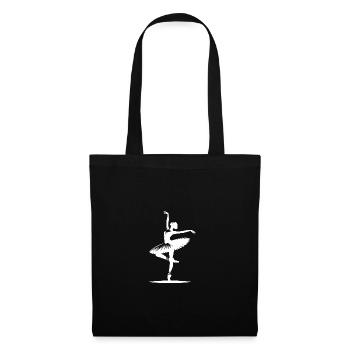 Dancing ballerina in perfect dance pose - Tote Bag - black - Front