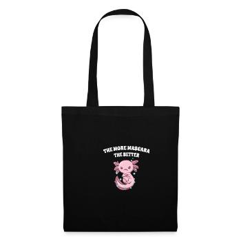 Plus il y a de maquillage, mieux c’est, plus c’est drôle, plus sarcastique - Sac en tissu - noir - Devant