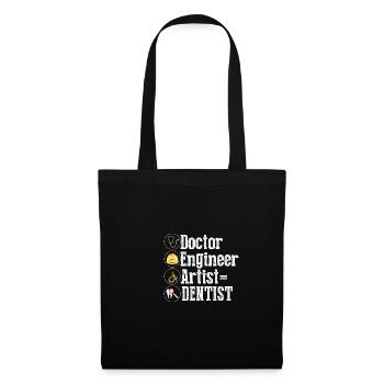 Vintage Drôle Docteur Ingénieur Artiste Dentiste Fu - Sac en tissu - noir - Devant