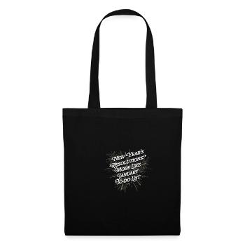 Plus comme Janvier To do List Funny Happy New Oui - Sac en tissu - noir - Devant