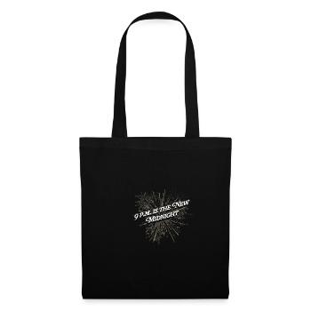 La nouvelle blague de minuit joyeuse du Nouvel An Pun nye - Sac en tissu - noir - Devant