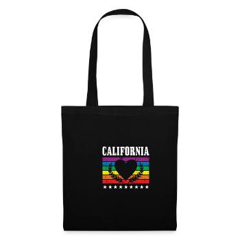 California Pride Flag Pride Month LGBTQ Flag - Tote Bag - black - Front