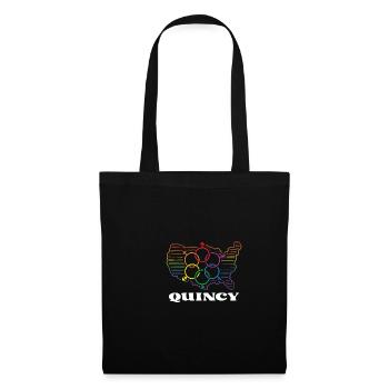 Quincy Pride Month Pride Flag LGBT Community LGBTQ - Stoffbeutel - Schwarz - Vorne