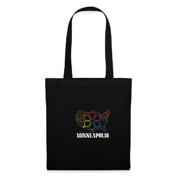 Minneapolis Pride Month Pride Flag LGBT Community - Tote Bag - black - Front