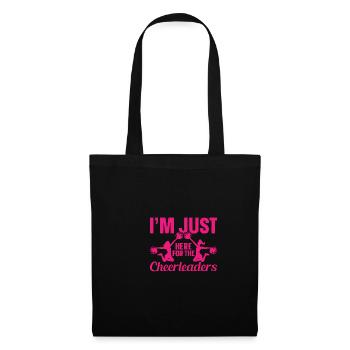 I'm just here for the cheerleaders - Tote Bag - black - Front