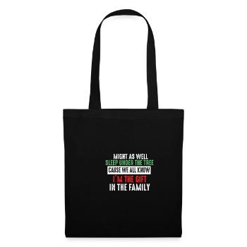Weihnachtshumor -Männer Frauen Favoriten lustig We - Stoffbeutel - Schwarz - Vorne