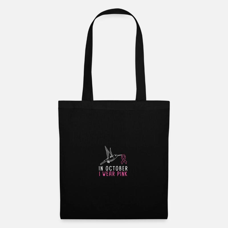 In October I Wear Pink - Save The Tattas - Stoffbeutel - Schwarz