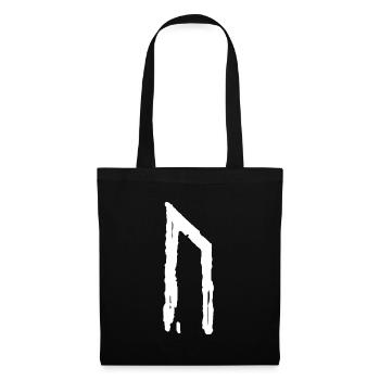 Elder Futhark Rune Uruz - lettre U - Sac en tissu - noir - Devant
