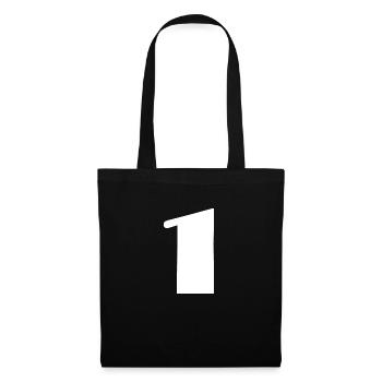 1 YEAR. 1ST ANNIVERSARY. BIRTHDAY 1 YEAR. ONE - Tote Bag - black - Front
