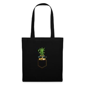 ANANAS FUCK YOU cool pineapple guy sunglasses - Stoffbeutel - Schwarz - Vorne