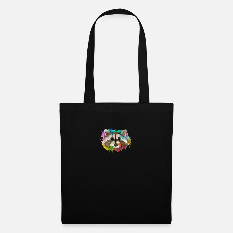 racoon - Tote Bag - black