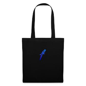 Maori Blue Macow Perroquet Tribal Tattoo Cadeau - Sac en tissu - noir - Devant