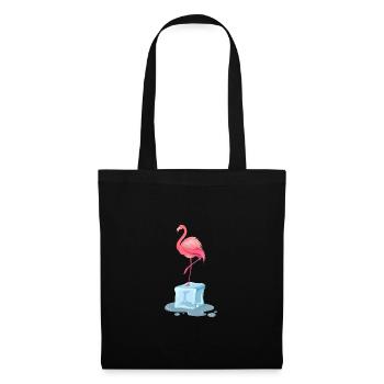 Bain de glace exotique Flamingo Bain de glace de natation d’hiver - Sac en tissu - noir - Devant