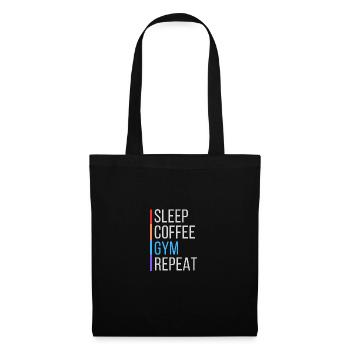 coffee gym funny - Tote Bag - black - Front