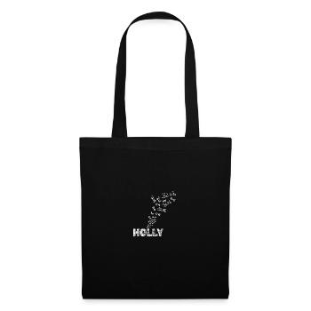 Anglerin Holly - Stoffbeutel - Schwarz - Vorne