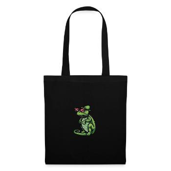 Chameleon Cool Tier - Stoffbeutel - Schwarz - Vorne