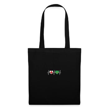 Angleterre et Brésil Drapeau brésilien du Brésil - Sac en tissu - noir - Devant