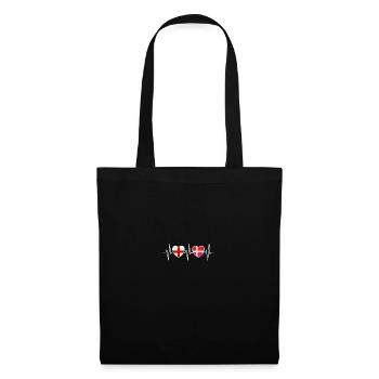 Angleterre et Danemark Drapeaux danois du Demmark Drapeaux - Sac en tissu - noir - Devant