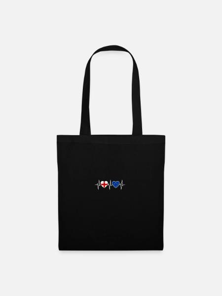 England and European Union EU Flag Flags - Tote Bag - black