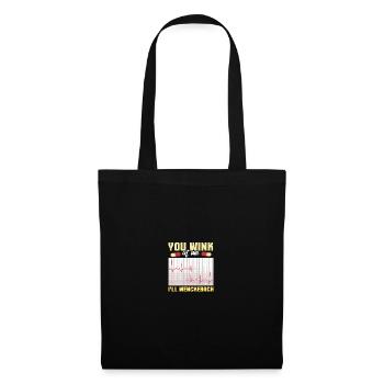 You Wink At Me I’ll Wenckebach - Cardiologue - Sac en tissu - noir - Devant