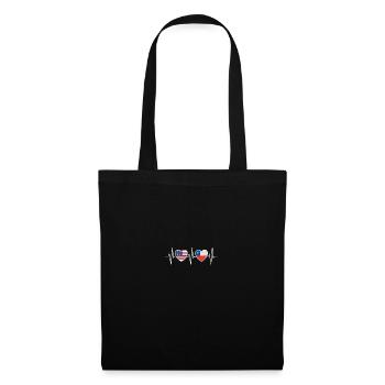 USA and Chile Chilean flag flags - Tote Bag - black - Front