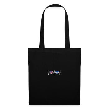 Drapeaux des États-Unis et d’Israël drapeaux israéliens - Sac en tissu - noir - Devant