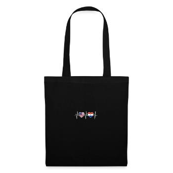 Drapeaux des États-Unis et du Paraguay Drapeau paraguayen - Sac en tissu - noir - Devant