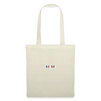 Drapeau mexicain de la France et du Mexique - Sac en tissu - nature - Devant