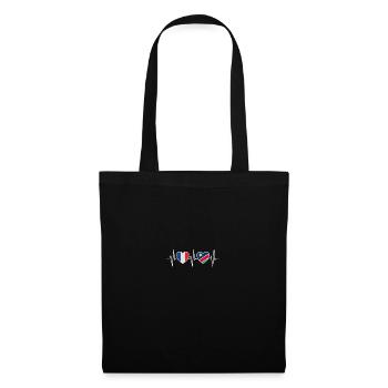 France et Namibie Drapeau namibien Drapeau - Sac en tissu - noir - Devant