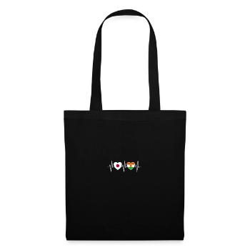 Japan and Niger Nigerien flag flags - Tote Bag - black - Front
