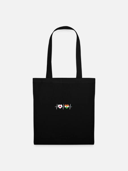 Japan and Niger Nigerien flag flags - Tote Bag - black