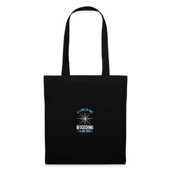 Si je ne peux pas faire de géocaching, je n’y vais pas - Sac en tissu - noir - Devant