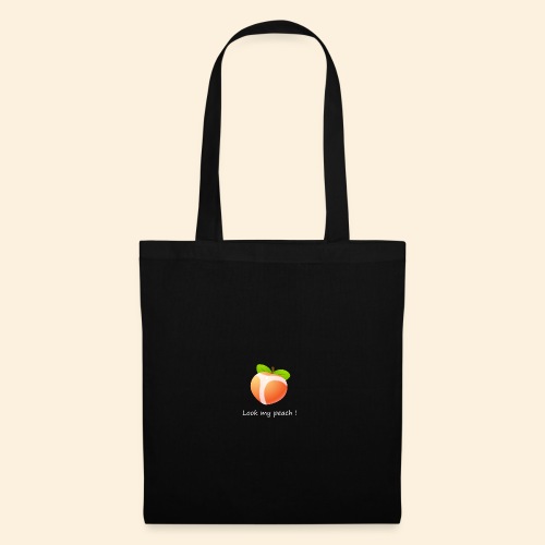 Look my peach in white - Tote Bag