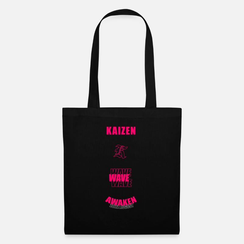 Kaizen Drop Logo - Stoffbeutel - Schwarz