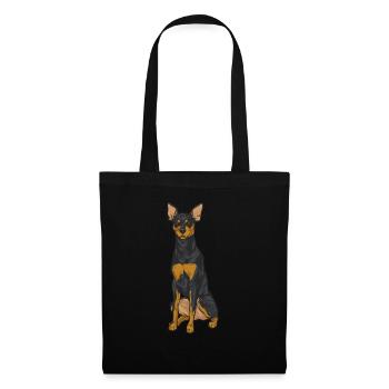 Miniature Pinscher Rehpinscher Min Pin Dog - Tote Bag - black - Front
