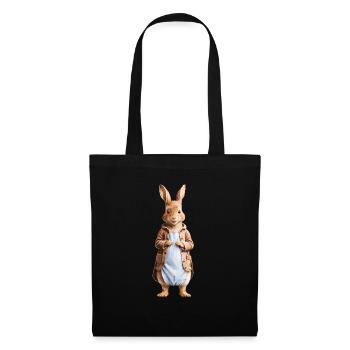 Cute bunny brown 15 - Tote Bag - black - Front